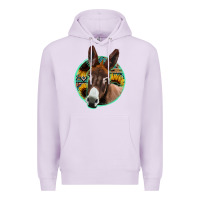 Lilac aztec backsground donkey Premium Hoodie - Jasminsmagicworld
