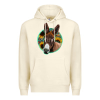 Sandshell aztec backsground donkey Premium Hoodie - Jasminsmagicworld