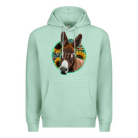 Seafoam aztec backsground donkey Premium Hoodie - Jasminsmagicworld