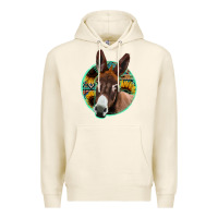 Tofu aztec backsground donkey Premium Hoodie - Jasminsmagicworld