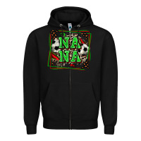 Black soccer nana with leopard Zipper Hoodie - Zillion Design Studio