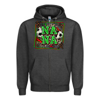 Charcoal Heather soccer nana with leopard Zipper Hoodie - Zillion Design Studio