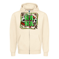 Sandshell soccer nana with leopard Zipper Hoodie - Zillion Design Studio