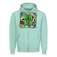 Seafoam soccer nana with leopard Zipper Hoodie - Zillion Design Studio