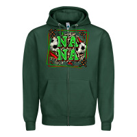 Sports Green soccer nana with leopard Zipper Hoodie - Zillion Design Studio