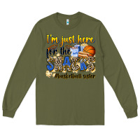 Army Green im just here for the snacks basketball sister Long Sleeve Tee - Zillion Design Studio