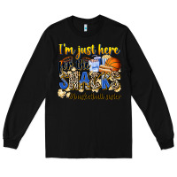 Black im just here for the snacks basketball sister Long Sleeve Tee - Zillion Design Studio