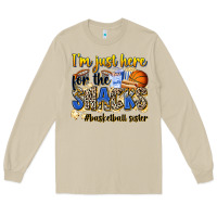 Mushroom im just here for the snacks basketball sister Long Sleeve Tee - Zillion Design Studio