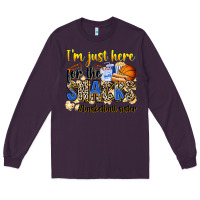 Plum im just here for the snacks basketball sister Long Sleeve Tee - Zillion Design Studio