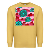 Antique Gold valentines day turquoise gemstone  and hearts Premium Sweatshirt - BundleAndBundleShop