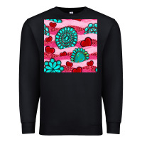 Black valentines day turquoise gemstone  and hearts Premium Sweatshirt - BundleAndBundleShop