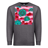 Charcoal Heather valentines day turquoise gemstone  and hearts Premium Sweatshirt - BundleAndBundleShop