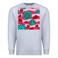Heather Grey valentines day turquoise gemstone  and hearts Premium Sweatshirt - BundleAndBundleShop