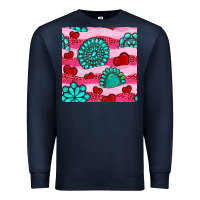 Navy valentines day turquoise gemstone  and hearts Premium Sweatshirt - BundleAndBundleShop