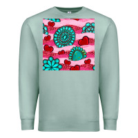 Seafoam valentines day turquoise gemstone  and hearts Premium Sweatshirt - BundleAndBundleShop