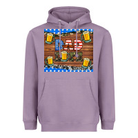 Lavender dad life with beers Heavyweight Hoodie - HRA Design Shop