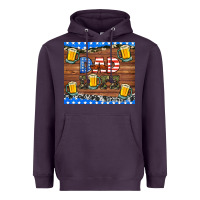 Plum dad life with beers Heavyweight Hoodie - HRA Design Shop