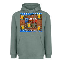 Sage dad life with beers Heavyweight Hoodie - HRA Design Shop