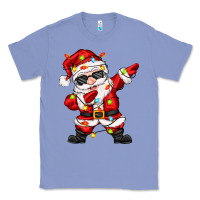 Colony Blue dabbing santa with christmas lights Classic Tee - Zillion Design Studio