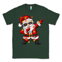 Sports Green dabbing santa with christmas lights Classic Tee - Zillion Design Studio