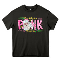 Asphalt dreaming of a pink christmas Heavy Core Tee - CowhideDigitalArt