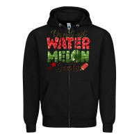 Black dont eat watermelon seeds Zipper Hoodie - texasbilliewilder