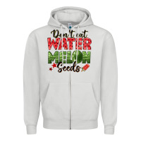 Dove Grey dont eat watermelon seeds Zipper Hoodie - texasbilliewilder