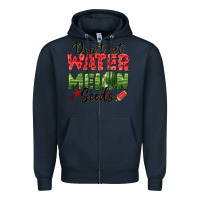 Navy dont eat watermelon seeds Zipper Hoodie - texasbilliewilder