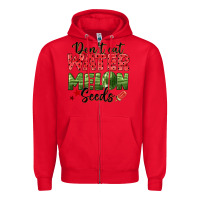 Red dont eat watermelon seeds Zipper Hoodie - texasbilliewilder