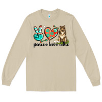 Mushroom peace love collie Long Sleeve Tee - texasbilliewilder