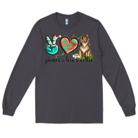 Smoke peace love collie Long Sleeve Tee - texasbilliewilder