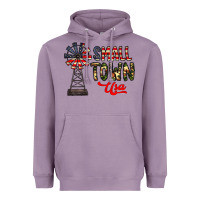 Lavender small town usa Heavyweight Hoodie - CowhideDigitalArt