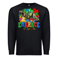 Black embrace difference Premium Sweatshirt - AdoDesignShop