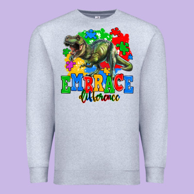 Embrace Difference Premium Sweatshirt Designed By Adodesignshop