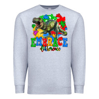 Heather Grey embrace difference Premium Sweatshirt - AdoDesignShop