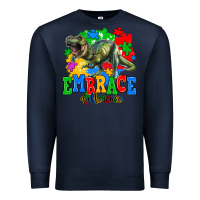 Navy embrace difference Premium Sweatshirt - AdoDesignShop