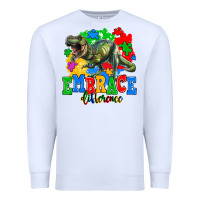 White embrace difference Premium Sweatshirt - AdoDesignShop