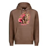 Chestnut floral cat Premium Hoodie - Jasminsmagicworld