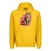 Lemon floral cat Premium Hoodie - Jasminsmagicworld