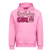 Fuchsia Pink birthday girl cupcake Urban Hoodie - MaliasSmallBusiness