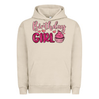 Pigment French Oak birthday girl cupcake Urban Hoodie - MaliasSmallBusiness