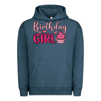 Pigment Midnight Navy birthday girl cupcake Urban Hoodie - MaliasSmallBusiness