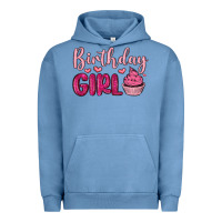 Pigment Pebble Blue birthday girl cupcake Urban Hoodie - MaliasSmallBusiness
