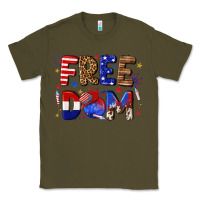 Army Green fourth of july freedom Classic Tee - texasbilliewilder