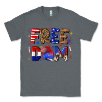 Charcoal Heather fourth of july freedom Classic Tee - texasbilliewilder