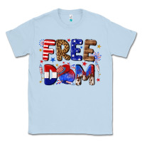 Dusty Blue fourth of july freedom Classic Tee - texasbilliewilder