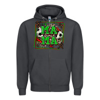 Smoke soccer mama with leopard Zipper Hoodie - Zillion Design Studio