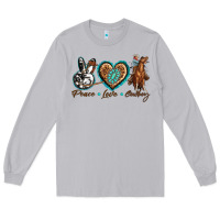 Moon Dust peace love cowboy Long Sleeve Tee - texasbilliewilder