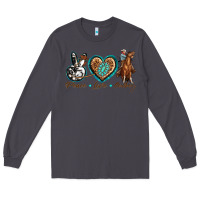 Smoke peace love cowboy Long Sleeve Tee - texasbilliewilder