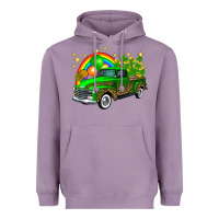 Lavender st patricks shamrock gold rainbow balloon candy truck Heavyweight Hoodie - FaDigitalArtStudio